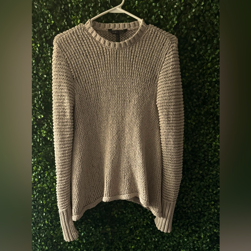BCBGMAXAZRIA AUBRIANA OPEN KNIT SWEATER - Picture 3 of 9